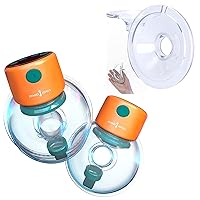 Breast Pumping Harmony Duo: Pump-A-Wear Wearable Breast Pump & Silicone Flange Breast Shield - Embrace Comfort and Convenience as a Mom