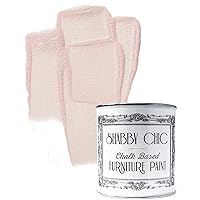 Shabby Chic Chalked Furniture Paint: Luxurious Chalk Finish Furniture and Craft Paint for Home Decor, DIY Projects, Wood Furniture - Interior Paints with Rustic Matte Finish - 8.5oz - Baby Pink