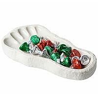 Bigfoot Footprint Display Dish – Funny Candy Dish – Ceramic Spoon Rest for Kitchen Counter – Eclectic Home Decor – Catch All Tray for Jewelry and Trinkets