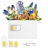 5GB 30 Days Asia SIM Card for Singapore, Malaysia, Thailand, Vietnam, Indonesia, Cambodia, 3G/4G/5G High-Speed Network, 3 in 1 Data Only Sim Card, Standrd/Micro/Nano