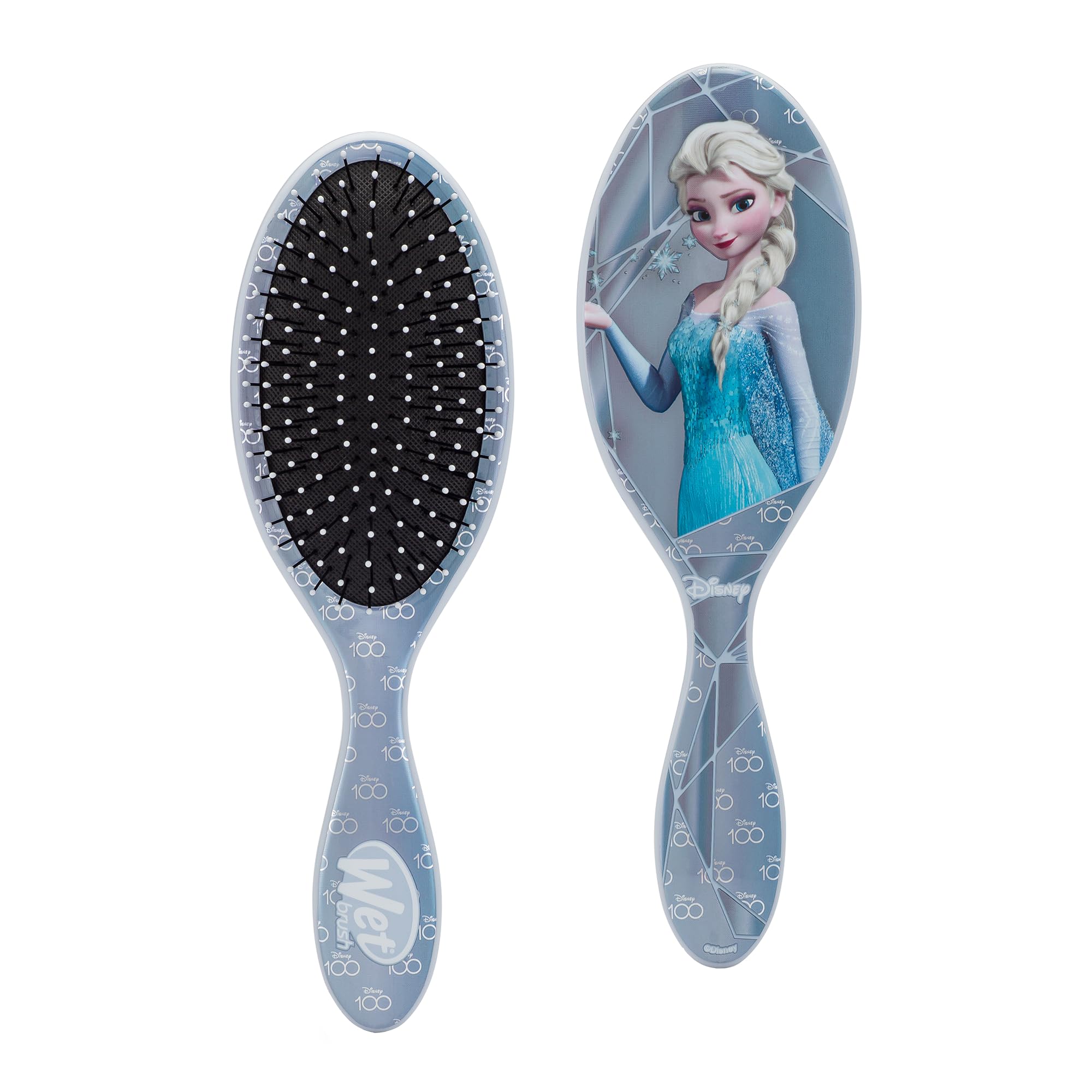 Wet Brush Original Detangling Brush, Elsa (Disney) - Detangler Brush with Soft & Flexible Bristles - Detangling Brush for Curly Hair - Tangle-Free Brush for Straight, Thick, & Wavy Hair