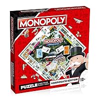 Winning Moves Harrogate Monopoly 1000 Piece Jigsaw Puzzle Game, Inspired by The Harrogate Monopoly Board Game, Gift and Toy for Ages 10 Plus