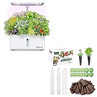 Hydroponics Growing System Indoor Garden: 8 Pods Herb Garden Kit Indoor & 160 PCS Seed Pods Kit