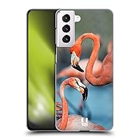 Head Case Designs Two Great Flamingos Famous Animals Hard Back Case Compatible with Samsung Galaxy S21 5G
