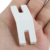 Phicus 4pcs/Set Sewing Machine Clearance Plates Button Reed Presser Plastic Feet Hump Jumper Thin/Thick End Balance 55 * 22mm Craft Tool
