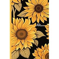 Sunflower Notebook Journal: Lined Paper + Space for Sketches, To-Do Lists, Use for Writing, Drawing, Gardening Notes
