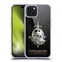 Officially Licensed Outlander Fraser Brooch Seals and Icons Soft Gel Case Compatible with Apple iPhone 15 Plus and Compatible with MagSafe Accessories