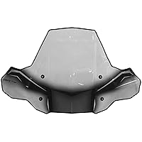PowerMadd 24572 ProTEK Windshield for ATV - Rapid Release Mount - Clear with black graphics and headlight cut-out