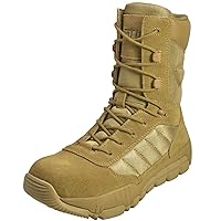 Ad Tec Tactical Boots For Men - Leather Tactical Military Boots With Zippers On Sides, Composite Safety Toe Boots With Oil & Slip Resistt Outsole, Combat, Police, Service Gear