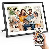 Digital Picture Frame 10.1 inch, Frameo Digital Photo Frame, WiFi Electronic Frame with 32GB Storage, 1280x800 HD IPS Touch Screen, Auto-Rotate, Slideshow, Share Photos/Videos Instantly