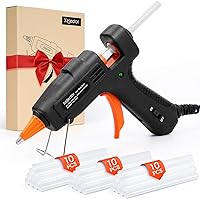 Kejector Fireproof Glue Gun with 30 Glue Sticks, Hot Glue Gun Fast Preheating, Hot Glue Gun Kit for School Crafts DIY Arts Quick Home Repairs, 20W