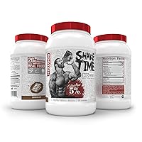 5% Nutrition Shake Time (2 Pack) | No-Whey 26G Animal Based Protein Drink | Grass-Fed Beef, Chicken, Whole Egg | No Sugar, Dairy, or Soy (Chocolate + Peanut Butter)