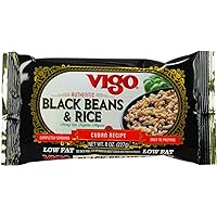 Vigo Authentic Black Beans & Rice, Low Fat, 8oz (Black Beans & Rice, Pack of 12)