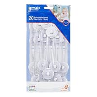 Perma Baby & Child Adhesive Safety Locks, 20 Count, Clear/White