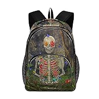 ALAZA Vintage Skeleton Forest Butterflies Backpack Daypack Laptop Work Travel College Bag for Men Women Fits 15.6 Inch Laptop