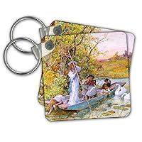 3dRose Key Chains William Stephen Coleman - The Boating (kc-303065-1)