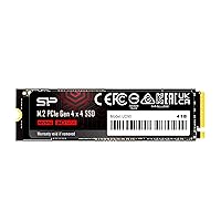 Silicon Power 4TB UD90 NVMe 4.0 Gen4 PCIe M.2 SSD R/W up to 5,000/4,500 MB/s (SP04KGBP44UD9005)