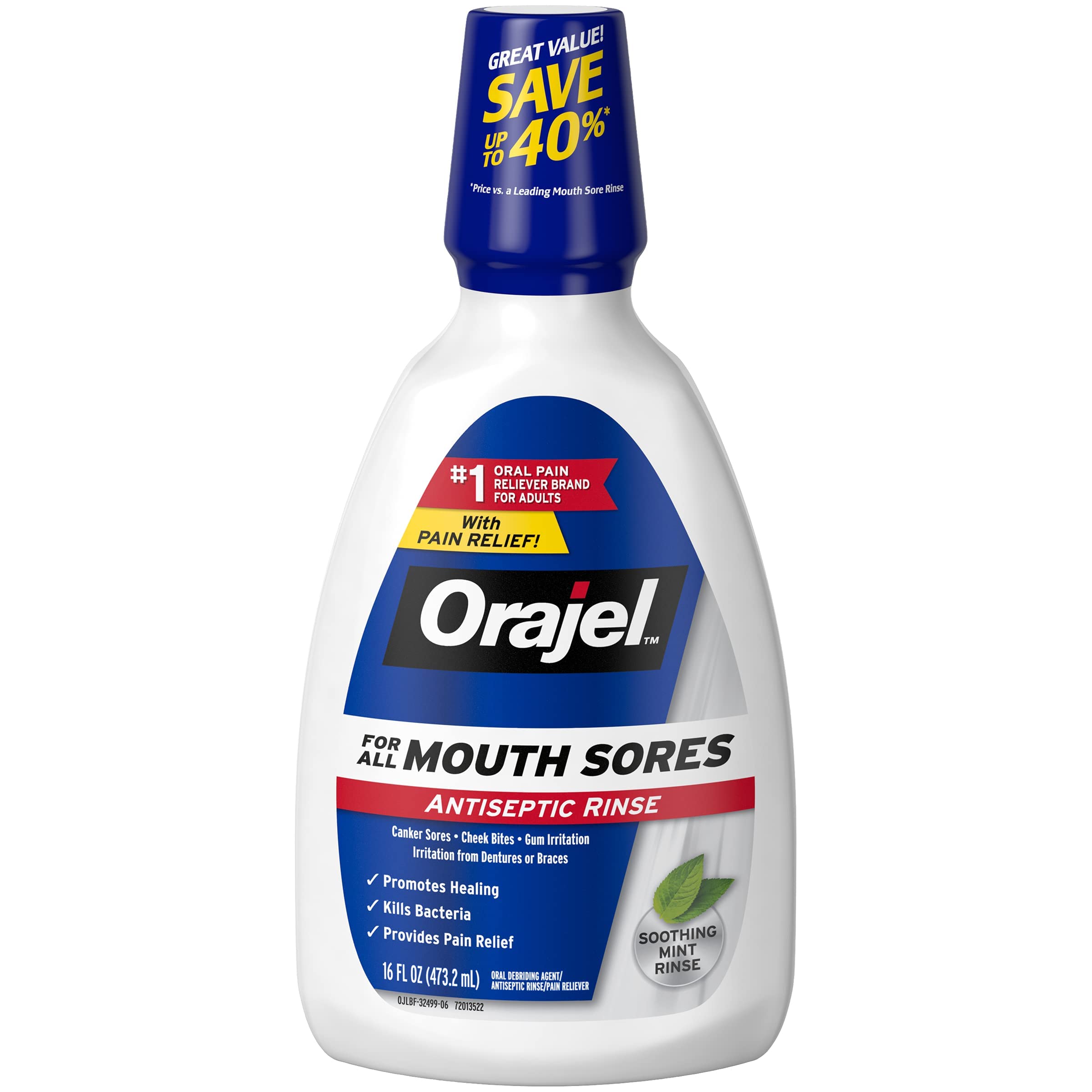 Orajel Orajel Antiseptic Mouth Sore Rinse - 3 Pack
