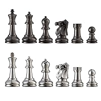Bobby Fischer® Metal Ultimate Chess Pieces – 3.75 inch King – Weighs Over 9.5 lbs