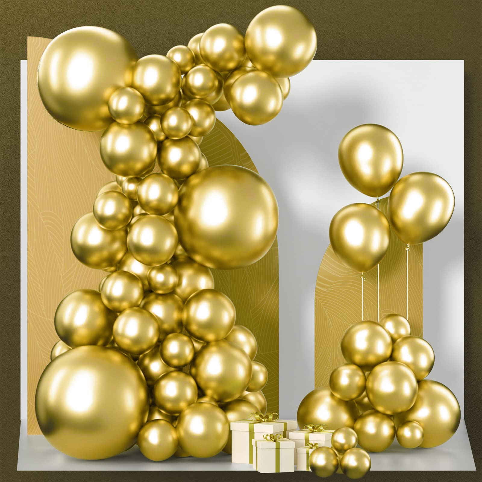 Mua PartyWoo Metallic Gold Balloons, 85 pcs Gold Balloons ...