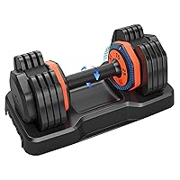 Dumbbells Adjustable Weight,55LB Dumbbell Sets for Beginners Advanced Lifters,Portable Dumbbells For Small Spaces Home Gym Workouts,Full Body Workout