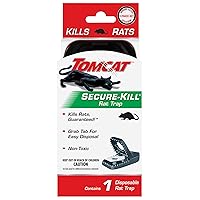 Tomcat Secure-Kill Rat Trap, Features Aggressive Secure Catch Design to Trap and Kill, 1 Trap