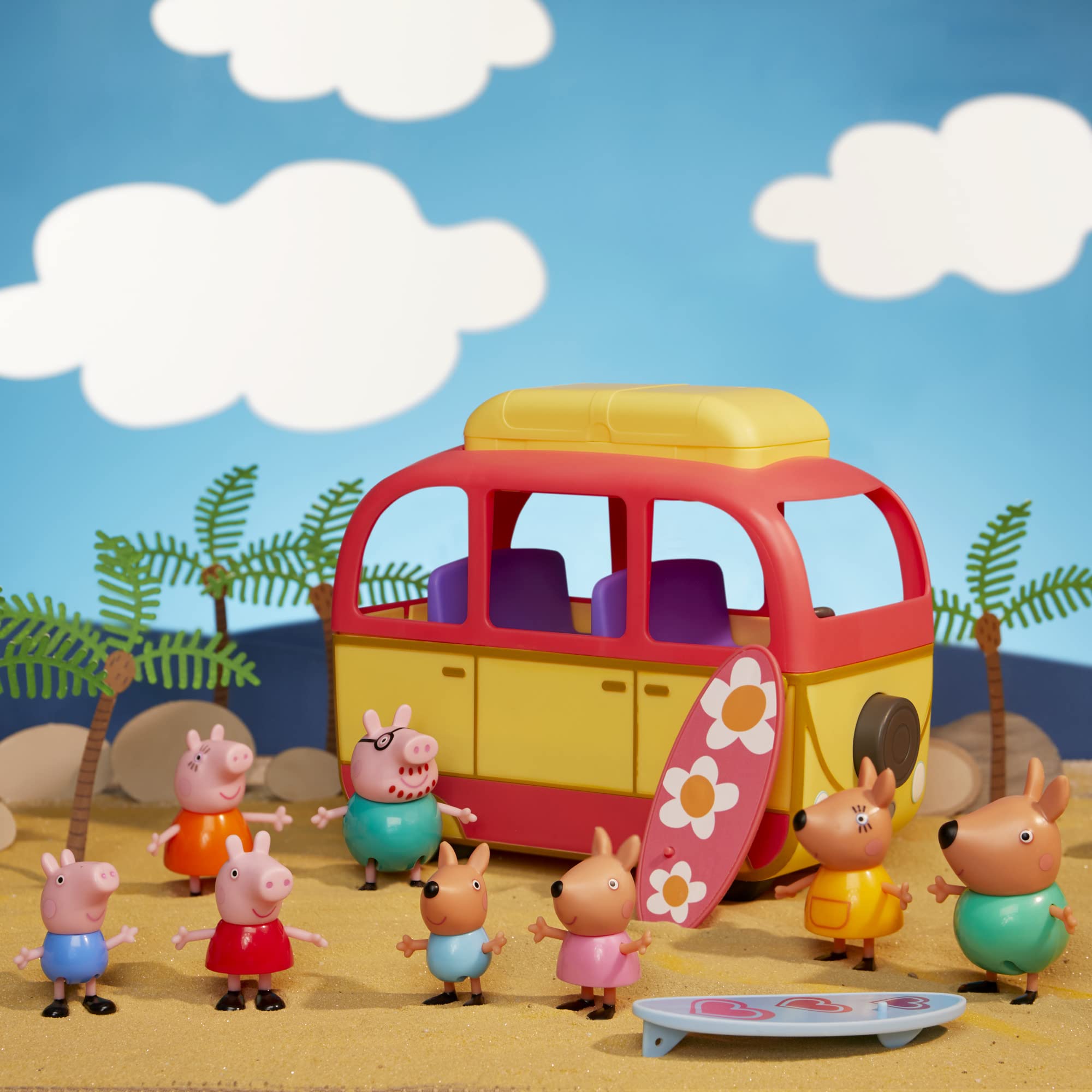 Peppa Pig Peppa Visits Australia Campervan Vehicle Preschool Toy (Amazon Exclusive)