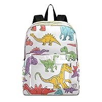 Cartoon Dinosaur School Backpack for Kid 5-19 yrs,Dinosaur Backpack Childen School Bag Polyester Bookbag,32