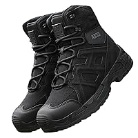 Men's Tactical Boots,Men's Military Tactical Combat Boots, Protective Stylish Work Footwear Slip-Resistant, for Hiking, Combat, Lightweight