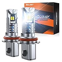 SEALIGHT S2S 9007/HB5 2024 Newest Bulbs, 28000LM with 14000RPM Cooling Fan, 1:1 Design 9007 Halogen Bulbs Replacement, Plug-N-Play, Pack of 2