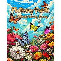 Fluttering Palette: A Butterfly Coloring Book for all Ages