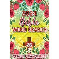 2024 Word Search Bible Verse for Women: 1200 Words in 80 Puzzles Large Print Bible Wordfind Activity Book | Inspirational NIV Bible Verses For Women, Seniors, Easter Gifts