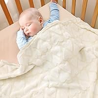 Bertte Plush Baby Blanket for Boys Girls | Swaddle Receiving Blankets Super Soft Warm Lightweight Breathable for Infant Toddler Crib Stroller - 40