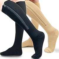 Ailaka Medical 15-20 mmHg Zipper Compression Socks Women Men