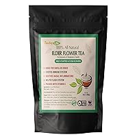 Elderberry Flower Tea (60 grams) for Respiratory Health to Breathe Easy with Sambucus Elderberry Dried Flower| Herbal Lung and Immune Support for Cold Season & Throat Comfort