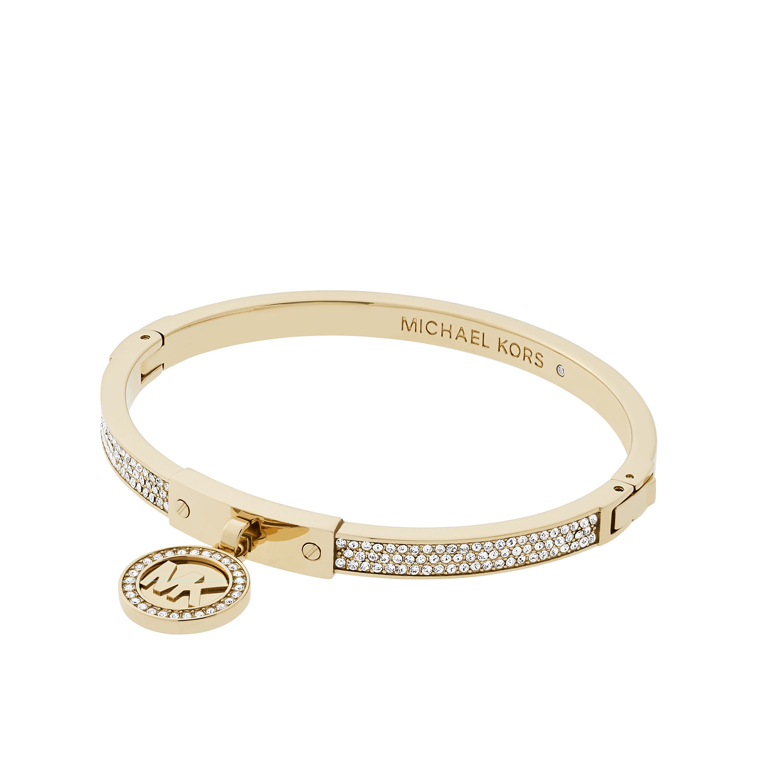 Amazoncom Michael Kors Womens GoldTone Stainless Steel Bangle Bracelet  Model MKJ7995710 Clothing Shoes  Jewelry