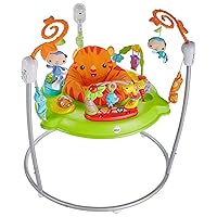 Fisher-Price Tiger Time Jumperoo, infant activity center with music, lights, sounds, and early learning