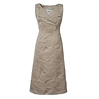 Womens Metallic Jacquard Dress