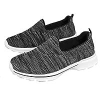 Women's Athletic Running Shoes Breathable Casual Mesh-Comfortable Slip on Sneakers