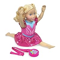 Gymnast Georgia Large Scale 18” Interactive Doll with Music and Movements Doll Performs Gymnastics Routine with Medal Shaped Remote Present for Girls