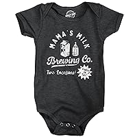 Crazy Dog T-Shirts Mamas Milk Brewing Co Baby Bodysuit Funny Breast Feeding Brewery Joke Jumper For Infants