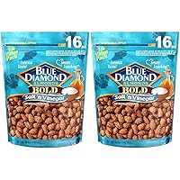 Blue Diamond Almonds Salt N' Vinegar Flavored Snack Nuts, 16 Oz Resealable Bag (Pack of 2)