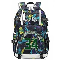Basketball Player A-ntetokounmpo Multifunction Backpack Travel Laptop Fans bag For Men Women