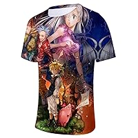 Anime The Seven Deadly Sins T-Shirt 3D Printed Short Sleeve Shirts Men Women Pullover Tee Tops