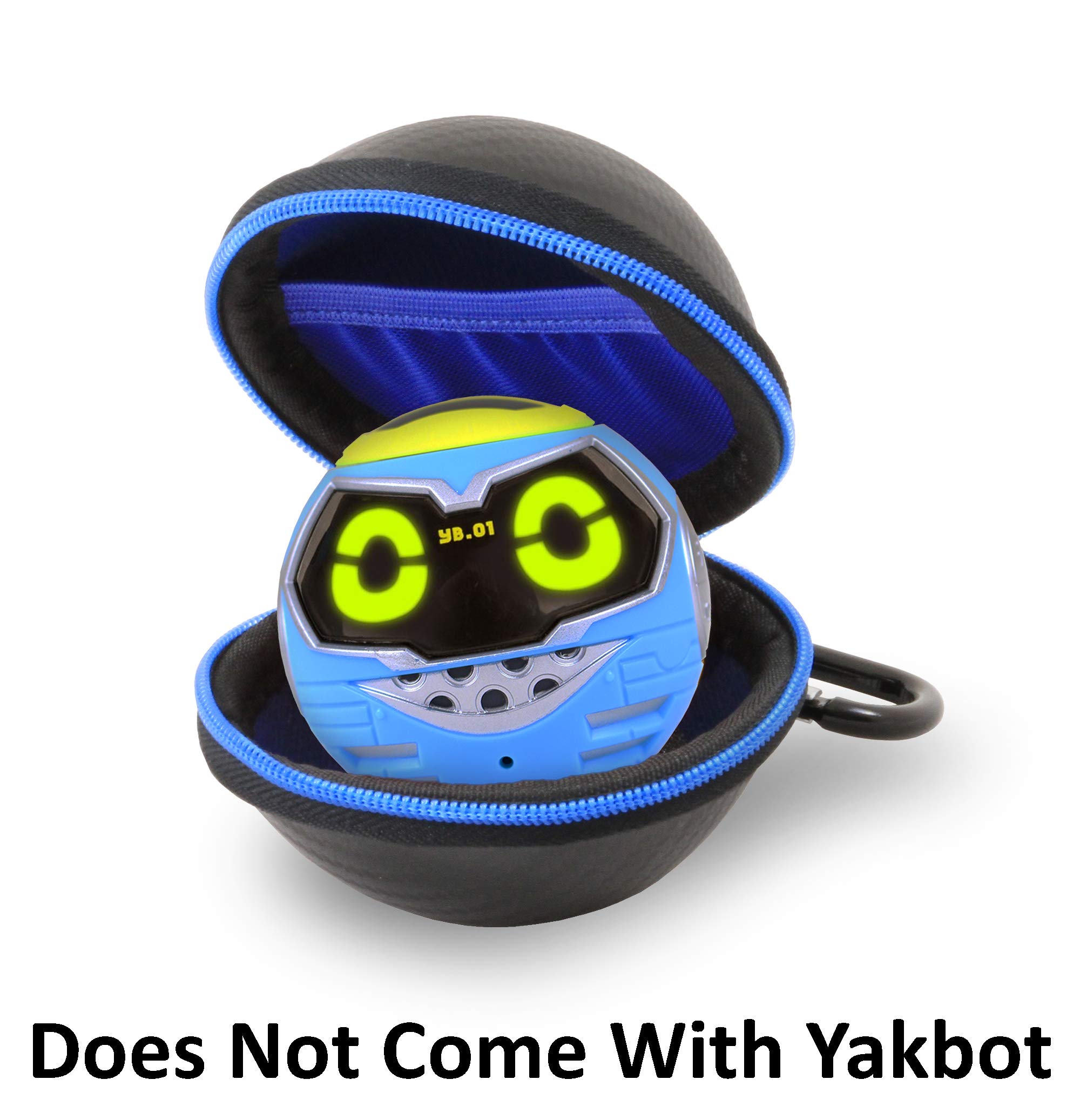 CASEMATIX Black Toy Case Compatible with Really Rad Robots Yakbot - Includes Case Only with Blue Interior