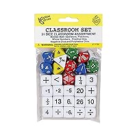 Koplow Games Classroom Dice Set Classroom Accessories, Standard (15mm - 17mm)