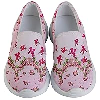 PattyCandy Kids & Toddlers Shoe Slip On Hearts & Love Pattern on Lightweight Casual Shoes
