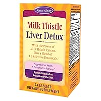 Nature's Secret Milk Thistle Liver Detox - 54 Tablets - with 18 Effective Botanicals - 18 Servings
