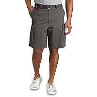 True Nation by DXL Big and Tall Broken-in Twill Cargo Shorts