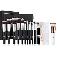 DUcare Makeup Brushes 15Pcs+ Kabuki Foundation Brush